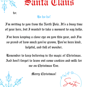 Letter from Santa