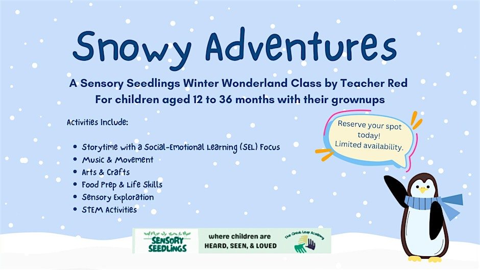 Sensory Seedlings Winter-themed Preschool Experience